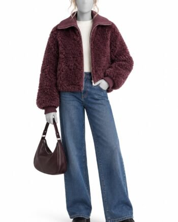 VERO MODA TRUMPA BORDINĖ TEDDY STRIUKĖ