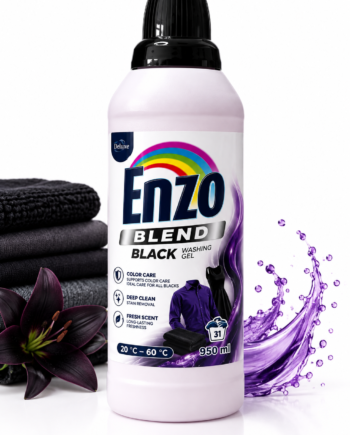 ENZO BLEND BLACK skalbimo gelis juodiems ir tamsiems audiniams, 950 ml