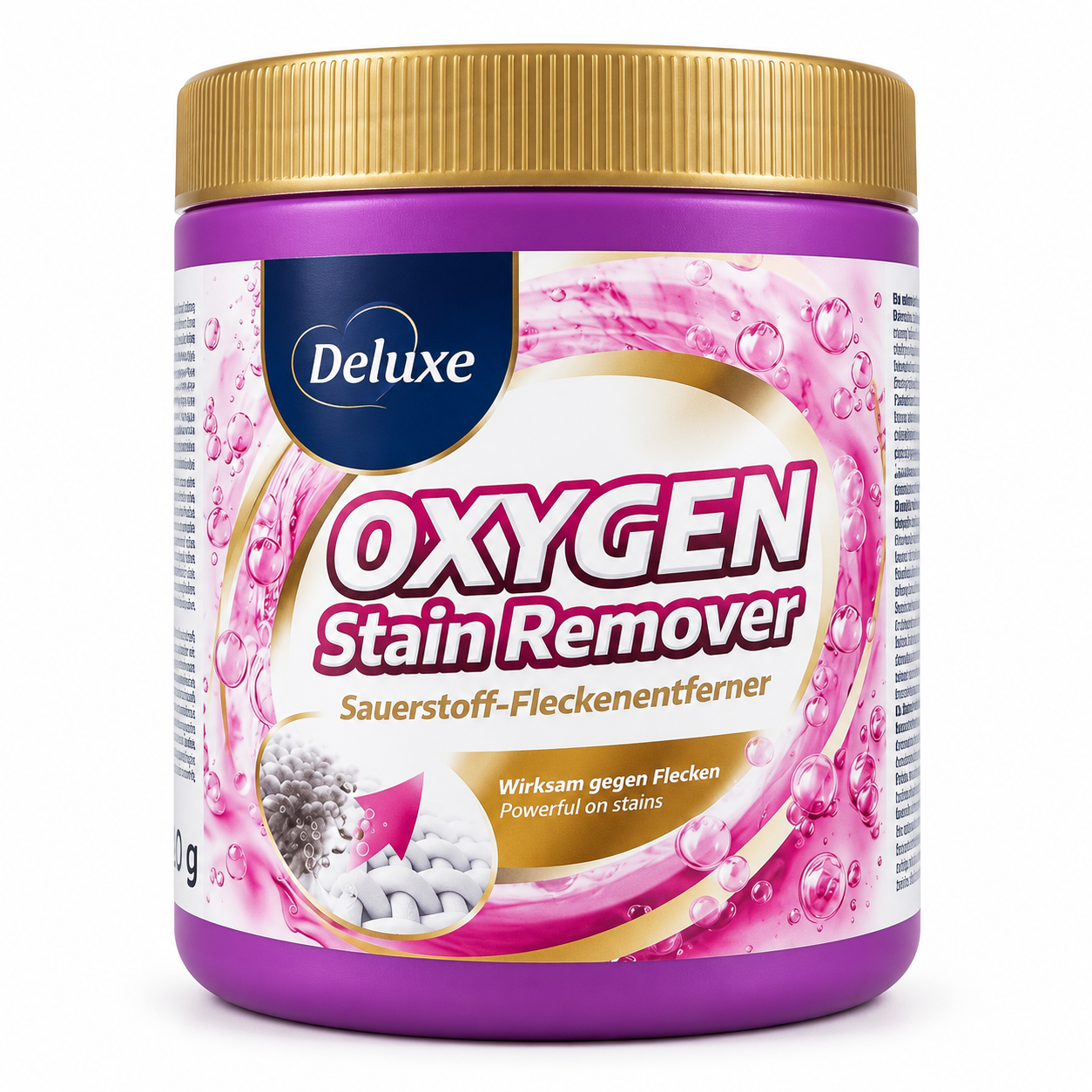 DELUXE OXYGEN STAIN REMOVER DĖMIŲ VALIKLIS SU DEGUONIMI 600G.