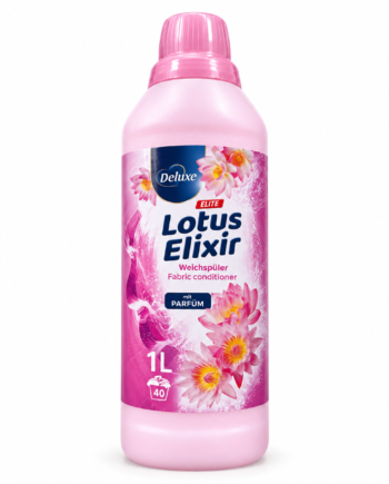 DELUXE ELITE LOTUS ELIXIR KONCENTRUOTAS SKALBINIŲ MINKŠTIKLIS 1L.