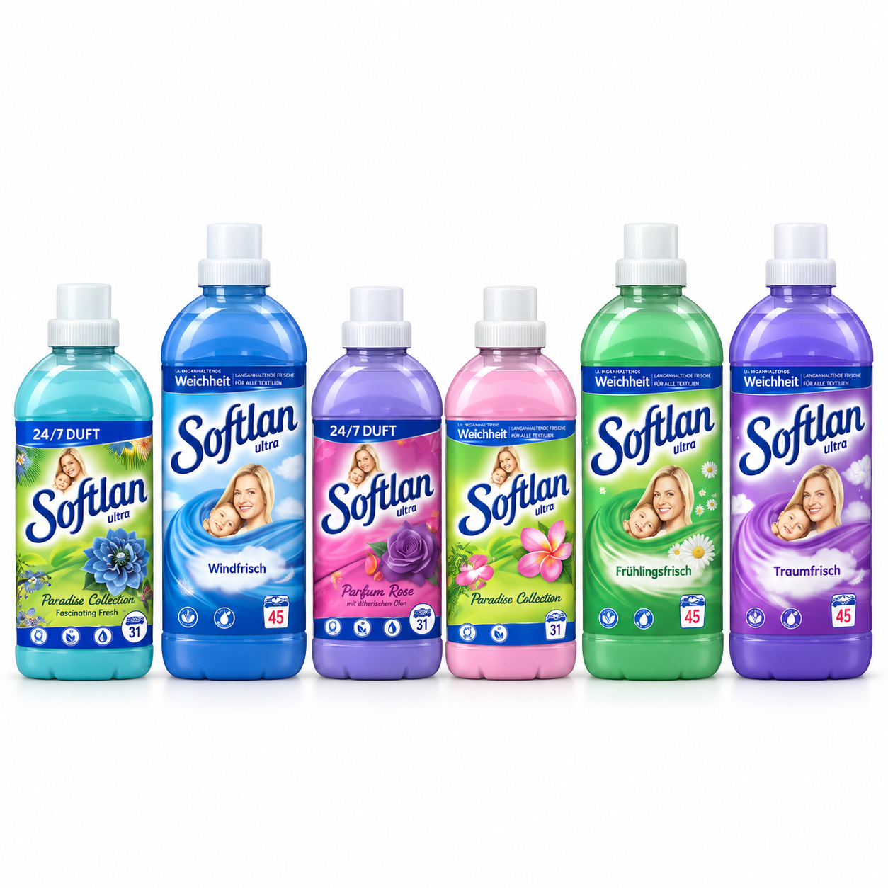 SOFTLAN ULTRA SKALBINIŲ MINKŠTIKLIS 45 SKALBIMAI
